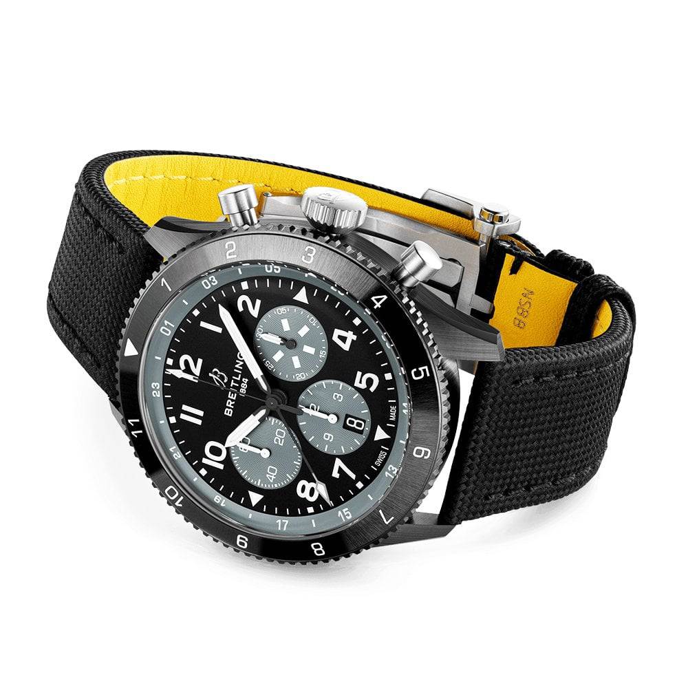 Breitling Super AVI Mosquito Night Fighter 42mm Black Dial Chronograph Watch - Berry's Jewellers