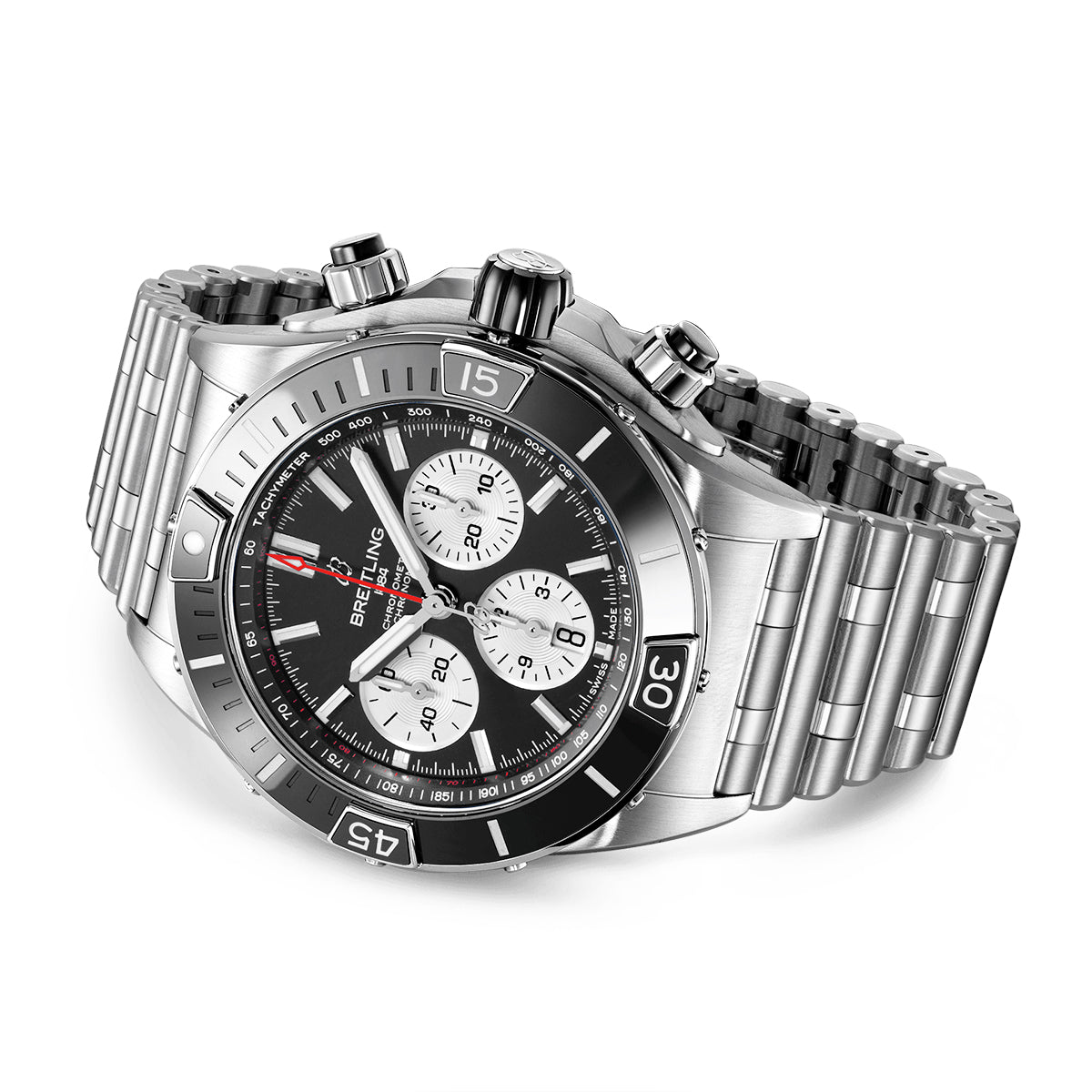 Breitling Super Chronomat 44mm Black Dial & Ceramic Bezel Men's Automatic Watch - Berry's Jewellers