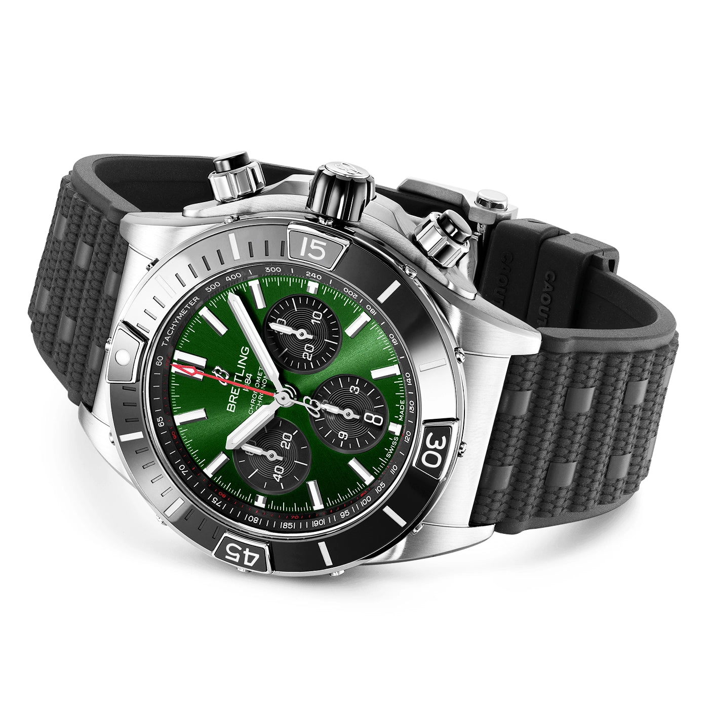 Breitling Super Chronomat 44mm Green Sunray Dial Men's Automatic Watch - Berry's Jewellers