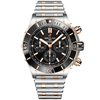 Super Chronomat 44mm Two-Tone Black Dial & Ceramic Bezel Bracelet Watch