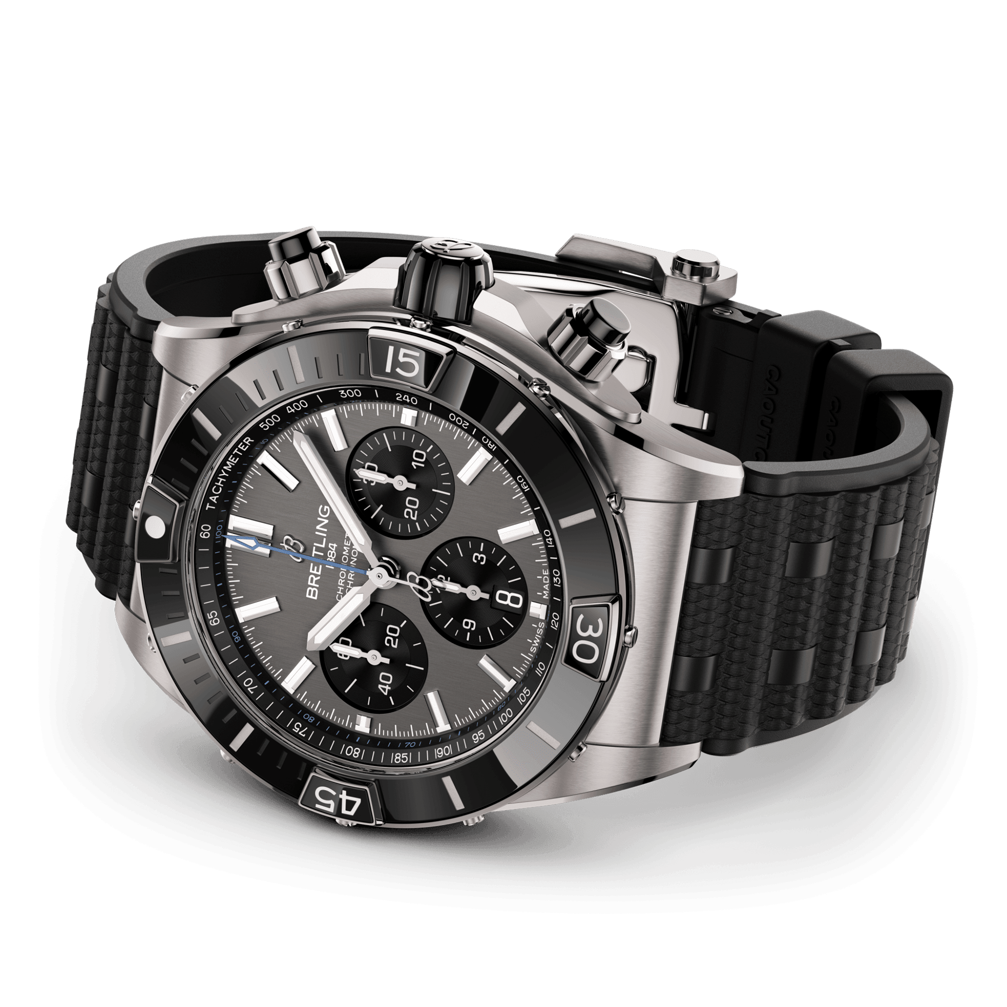 Breitling Super Chronomat Titanium 44mm Anthracite/Black Dial Watch - Berry's Jewellers