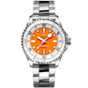 Breitling Superocean 36mm Orange Dial Ladies Automatic Bracelet Watch - Berry's Jewellers