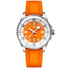 Breitling Superocean 36mm Orange Dial Ladies Automatic Strap Watch - Berry's Jewellers