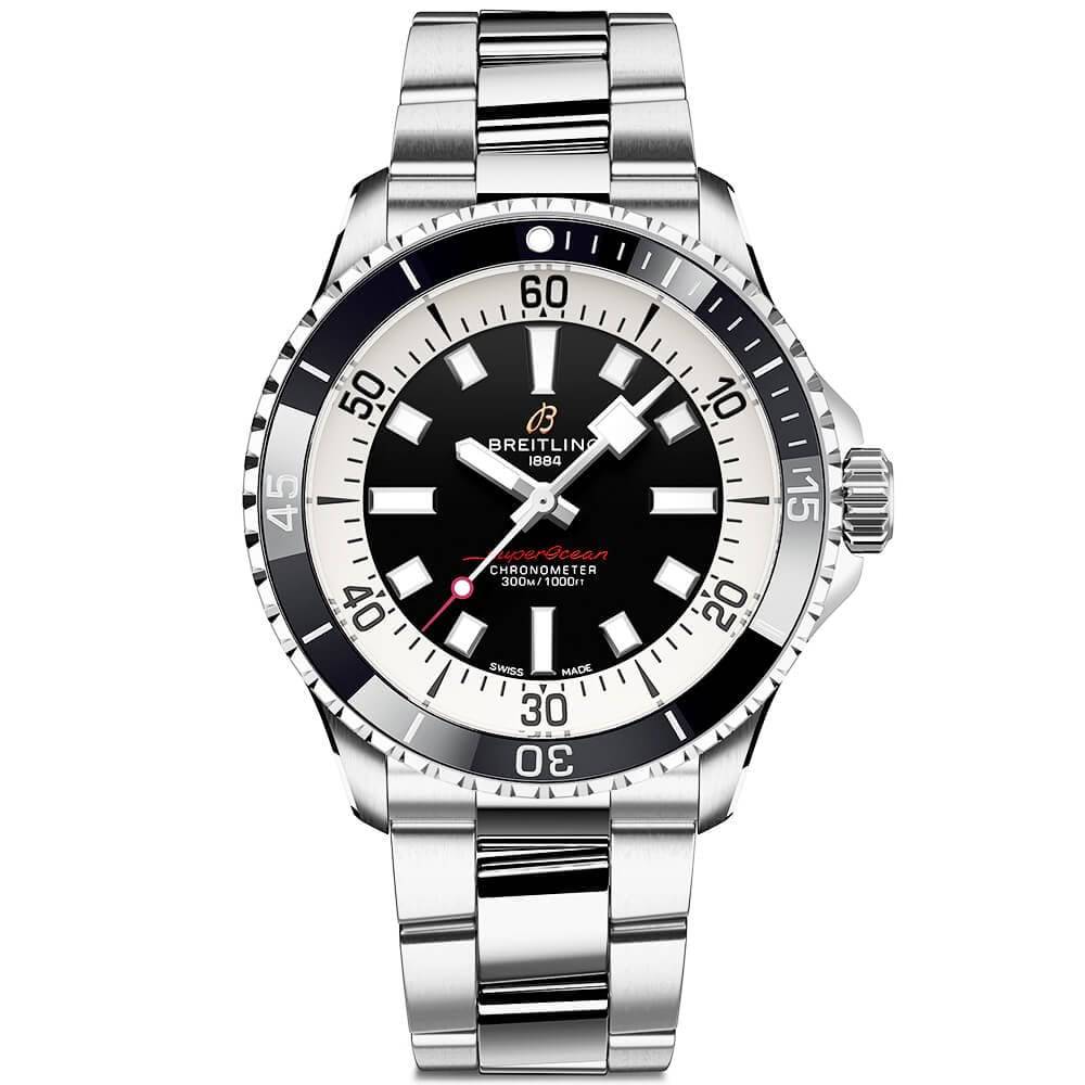 Breitling Superocean 42mm Black Dial Men's Automatic Bracelet Watch - Berry's Jewellers