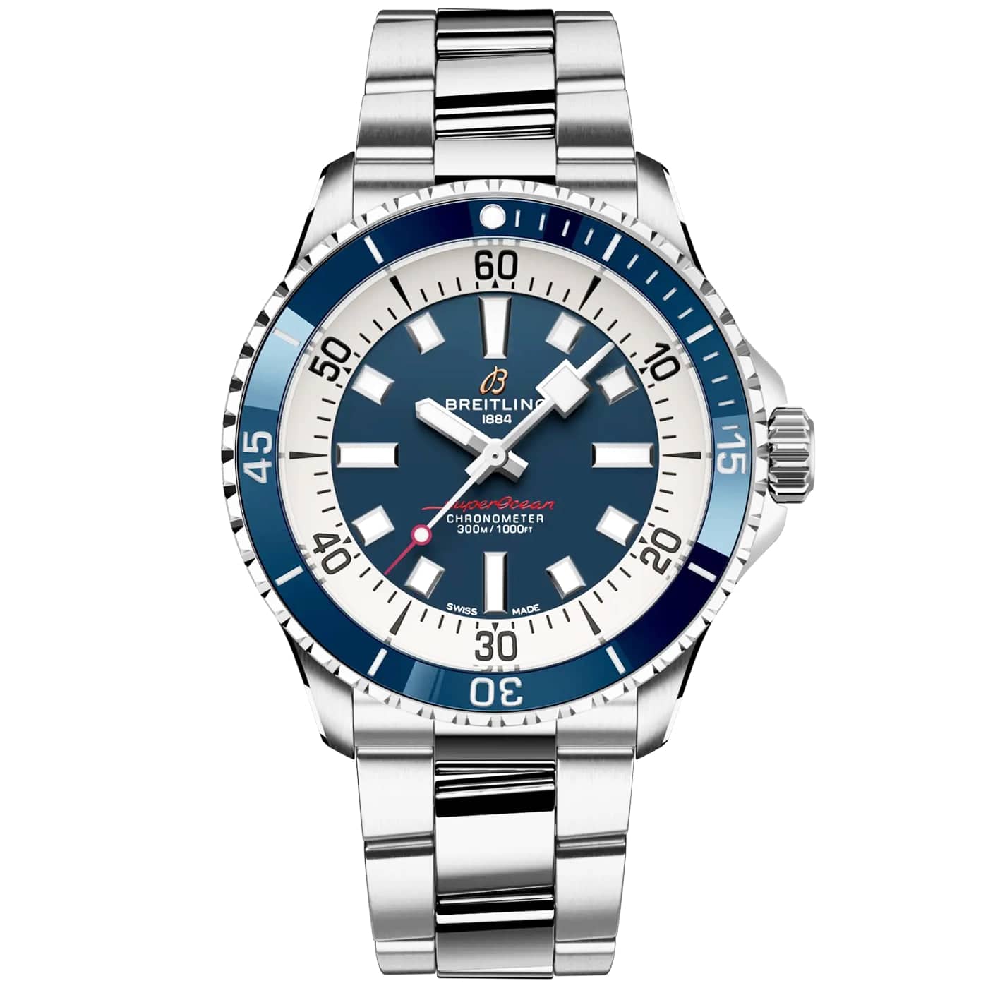 Breitling Superocean 42mm Blue Dial Men's Automatic Bracelet Watch - Berry's Jewellers