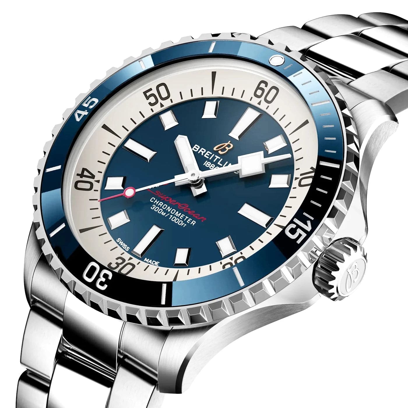 Breitling Superocean 42mm Blue Dial Men's Automatic Bracelet Watch - Berry's Jewellers