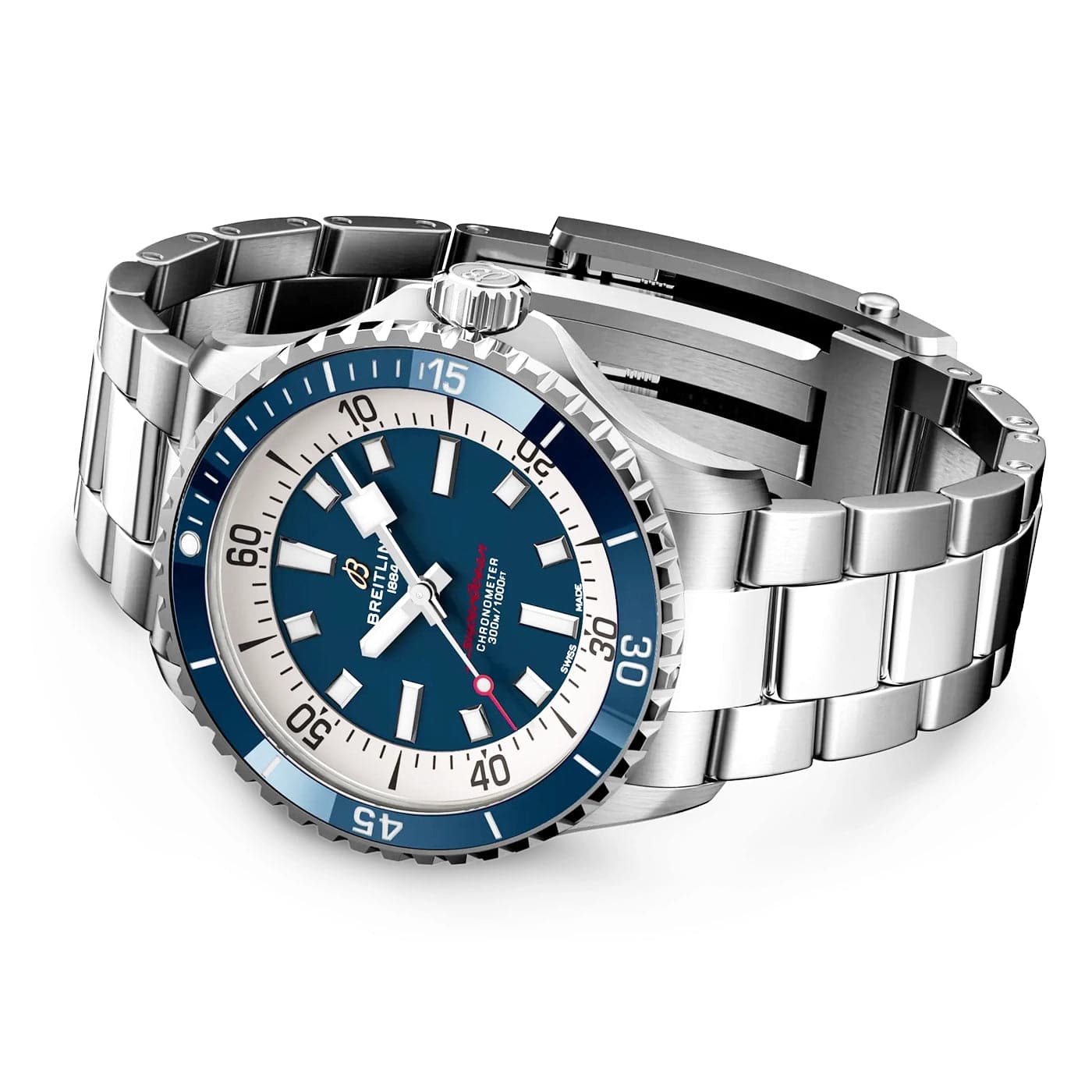 Breitling Superocean 42mm Blue Dial Men's Automatic Bracelet Watch - Berry's Jewellers