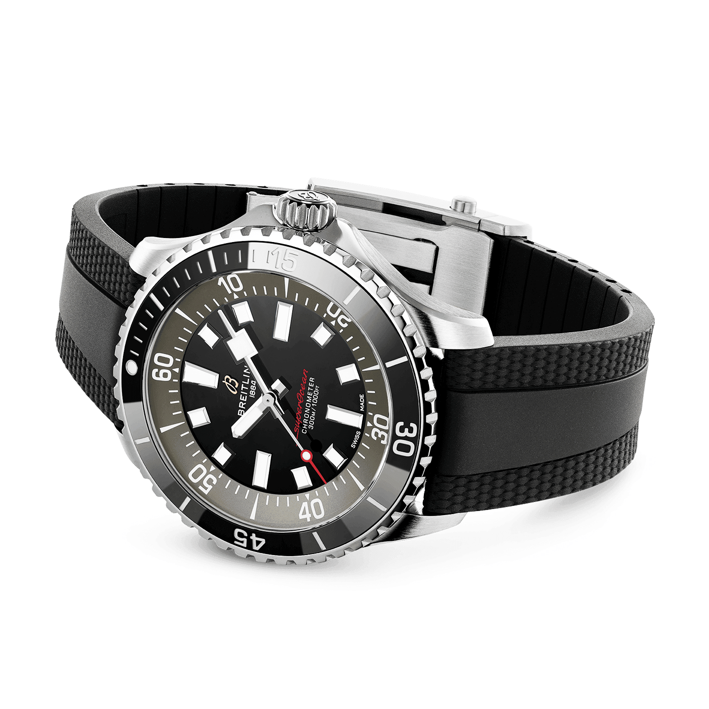 Breitling Superocean 44mm UK Limited Edition Rubber Strap Watch - Berry's Jewellers