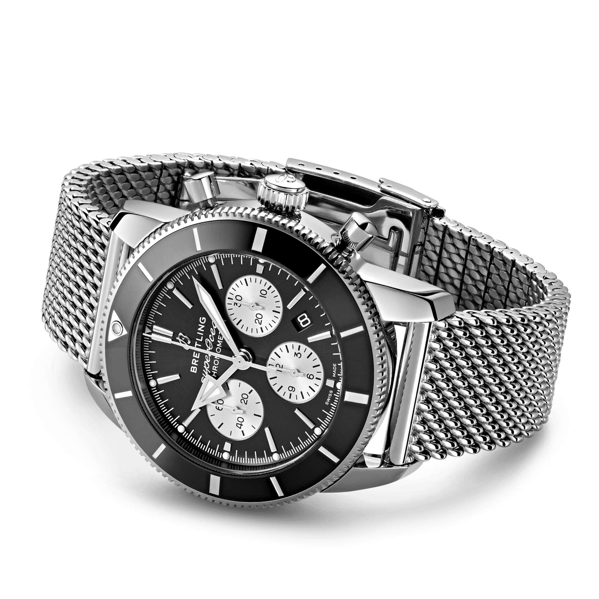 Breitling Superocean Heritage Chronograph 44mm Black Dial Bracelet Watch - Berry's Jewellers