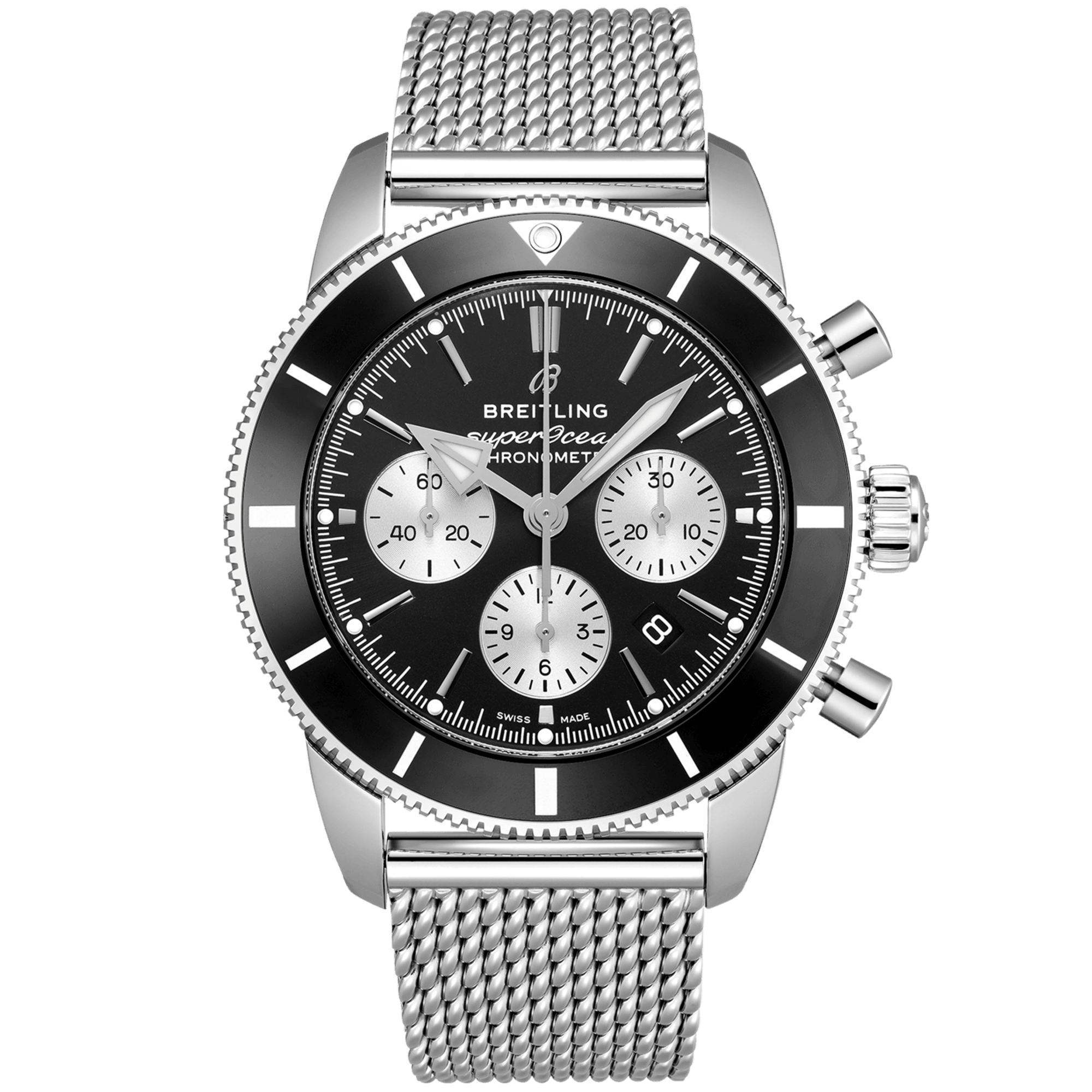 Breitling Superocean Heritage Chronograph 44mm Black Dial Bracelet Watch - Berry's Jewellers