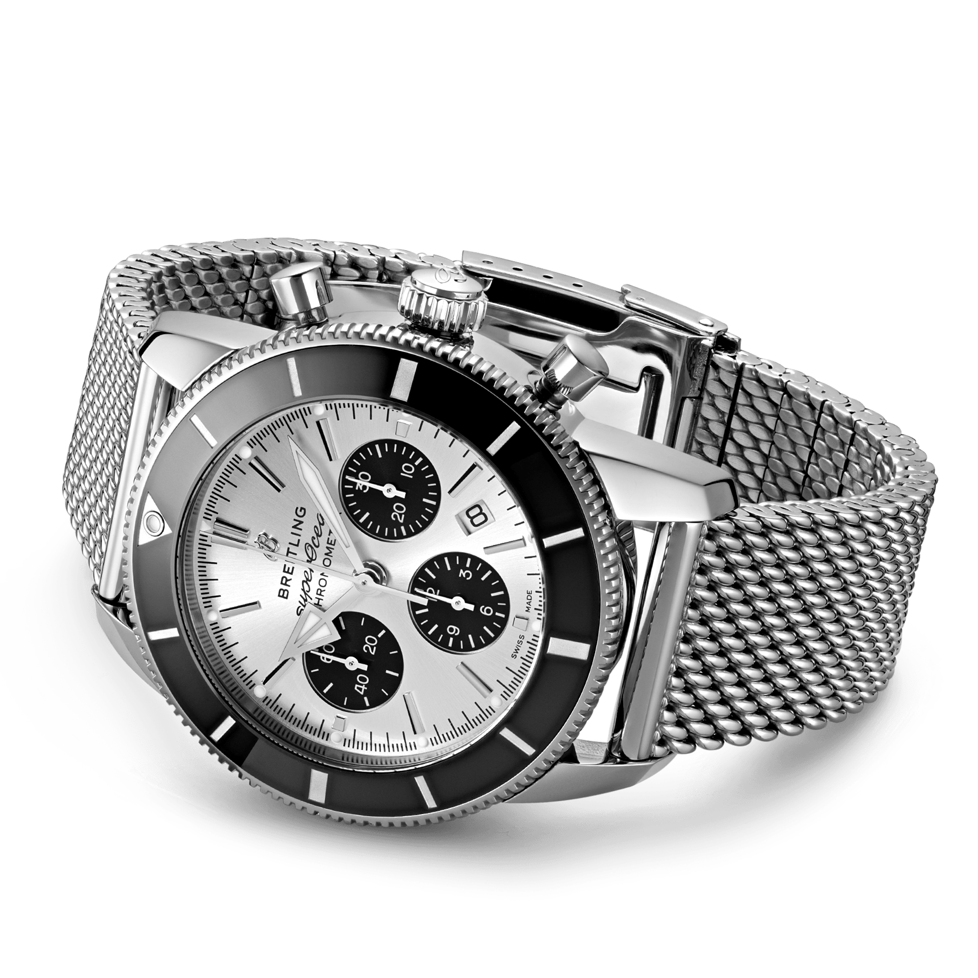 Breitling Superocean Heritage Chronograph 44mm Silver Dial Bracelet Watch - Berry's Jewellers