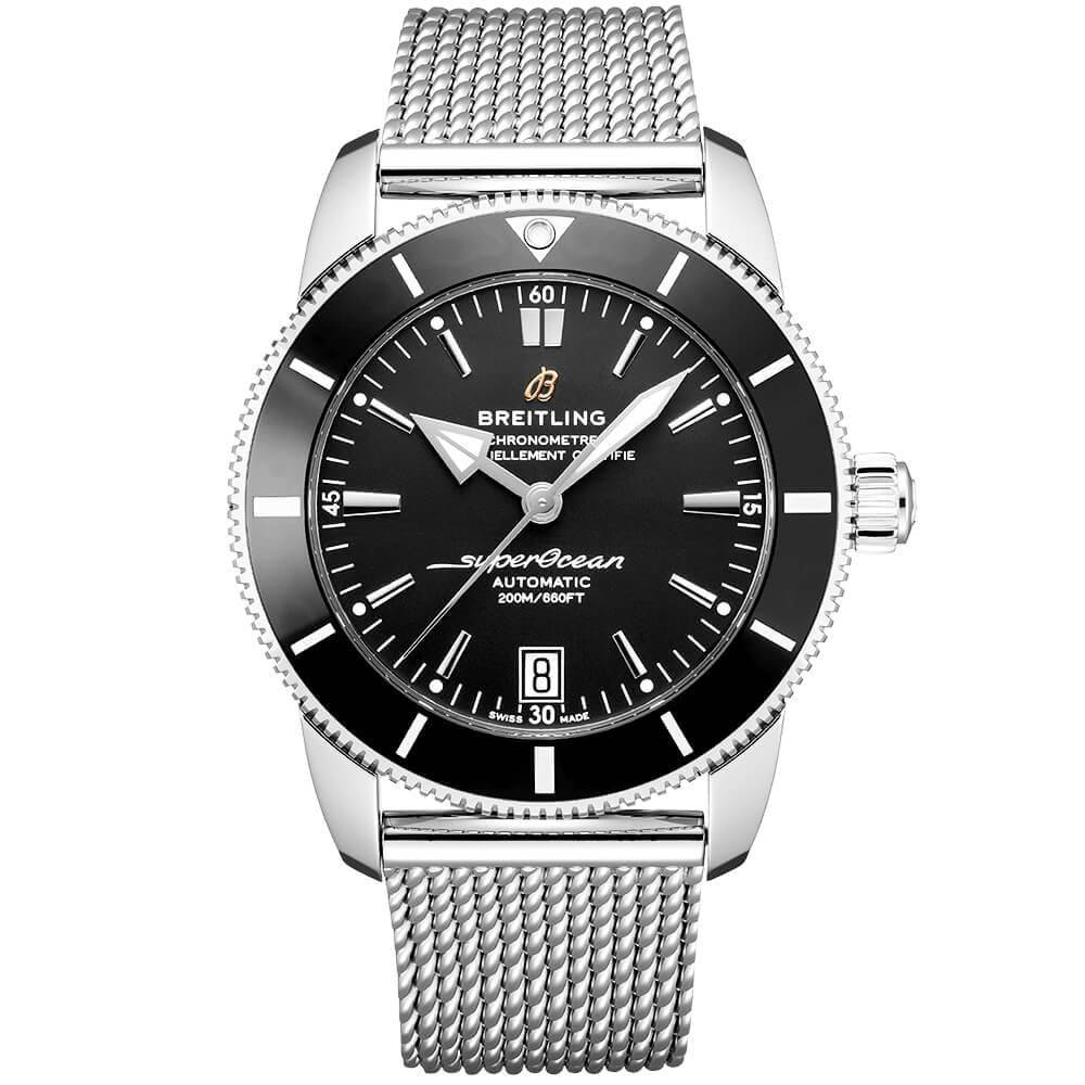 Breitling Superocean Heritage II 42mm Black Dial & Bezel Men's Bracelet Watch - Berry's Jewellers