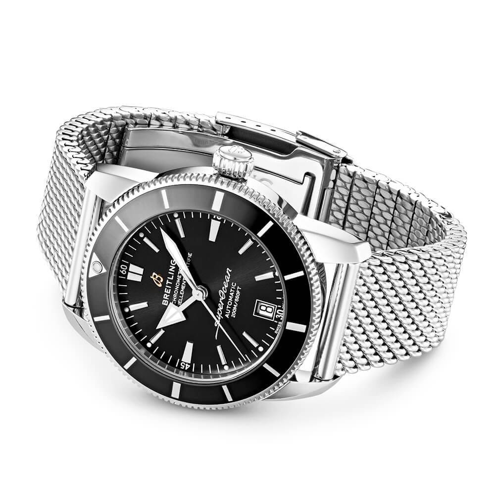 Breitling Superocean Heritage II 42mm Black Dial & Bezel Men's Bracelet Watch - Berry's Jewellers