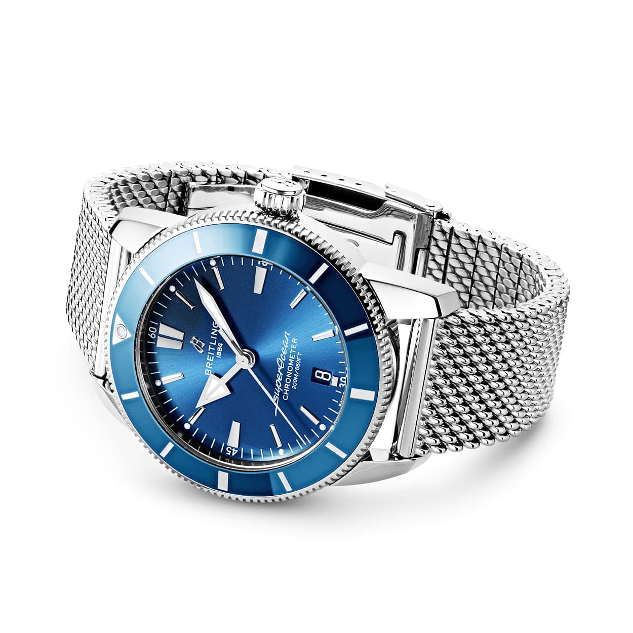 Breitling Superocean Heritage II 44mm Blue Dial Automatic Bracelet Watch - Berry's Jewellers