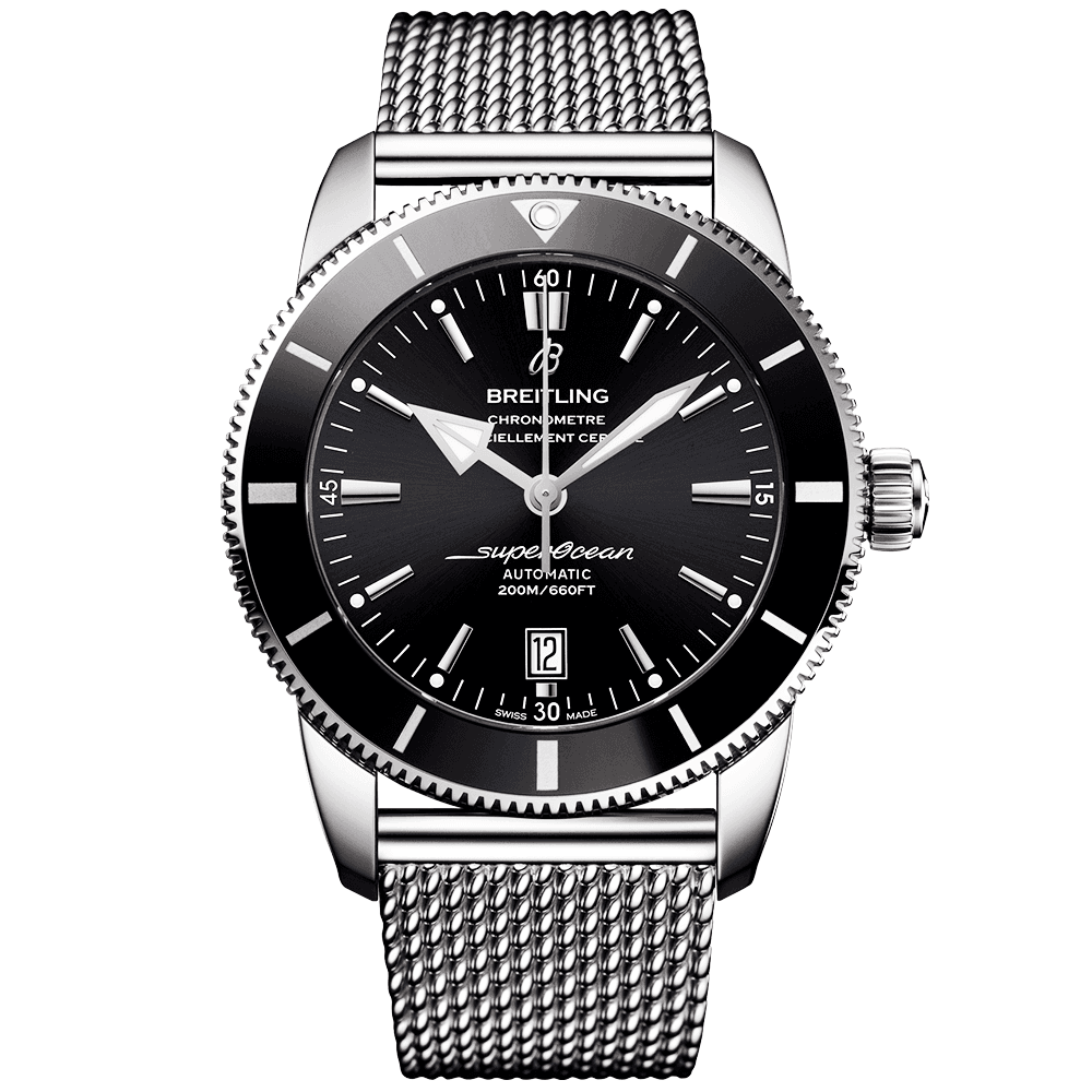 Breitling Superocean Heritage II 46mm Black Dial Men's Bracelet Watch - Berry's Jewellers