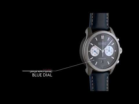 Bremont ALT1-C 43mm Blue/Silver Dial Men's Leather Strap Automatic Watch - Berry's Jewellers