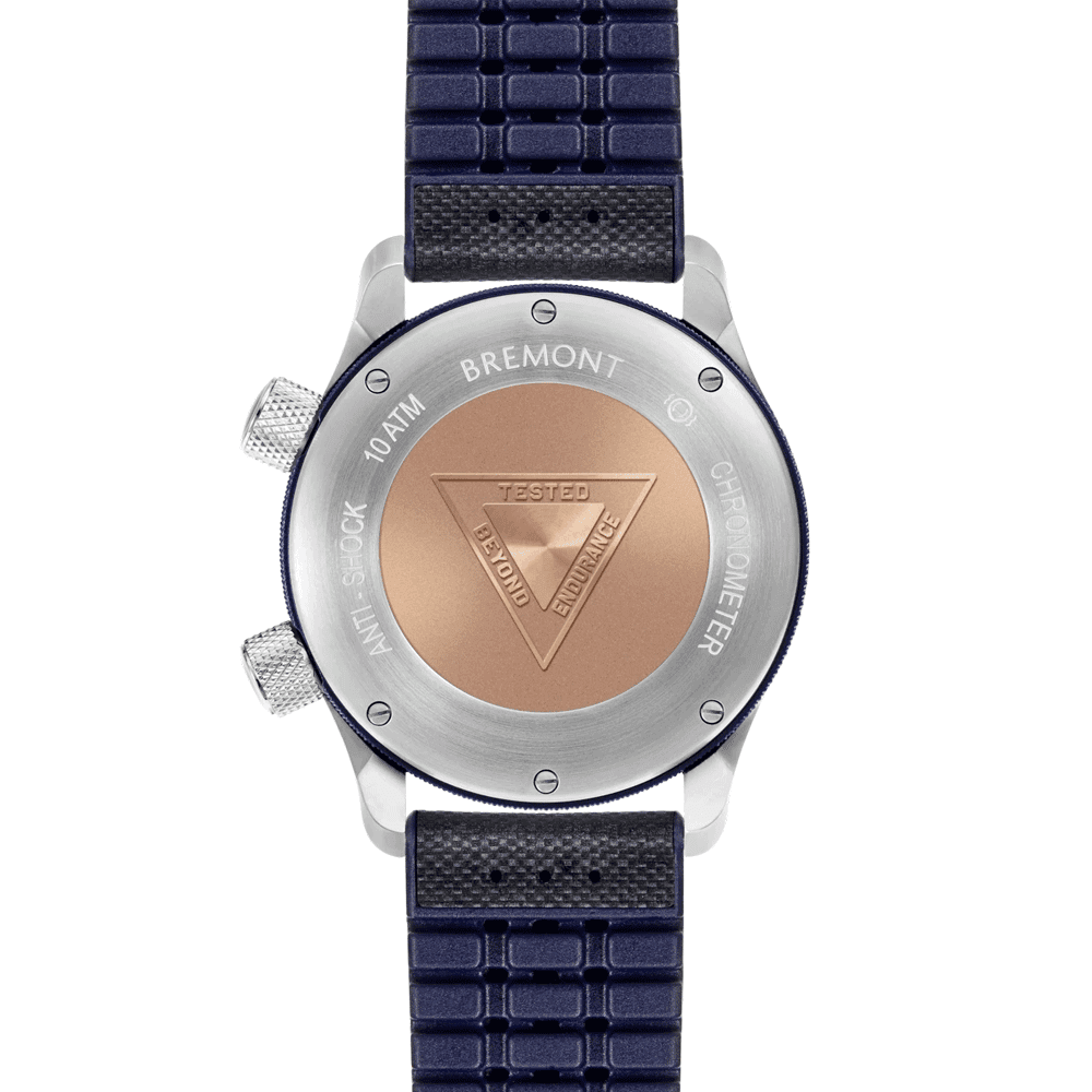 Bremont Martin Baker MBII-BL/BLUE Steel 43mm Strap Watch - Berry's Jewellers