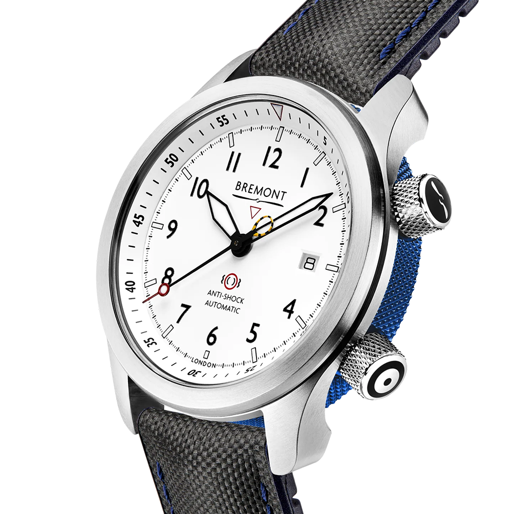 Bremont Martin Baker MBII-WH/BLUE Steel 43mm Bracelet Watch - Berry's Jewellers