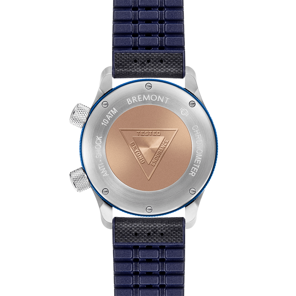 Bremont Martin Baker MBII-WH/BLUE Steel 43mm Bracelet Watch - Berry's Jewellers