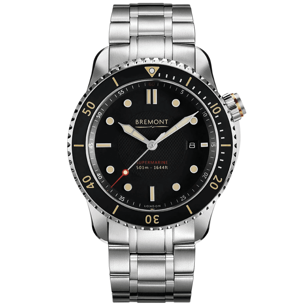 Bremont Supermarine S501 43mm Black Dial Men's Bracelet Watch - Berry's Jewellers