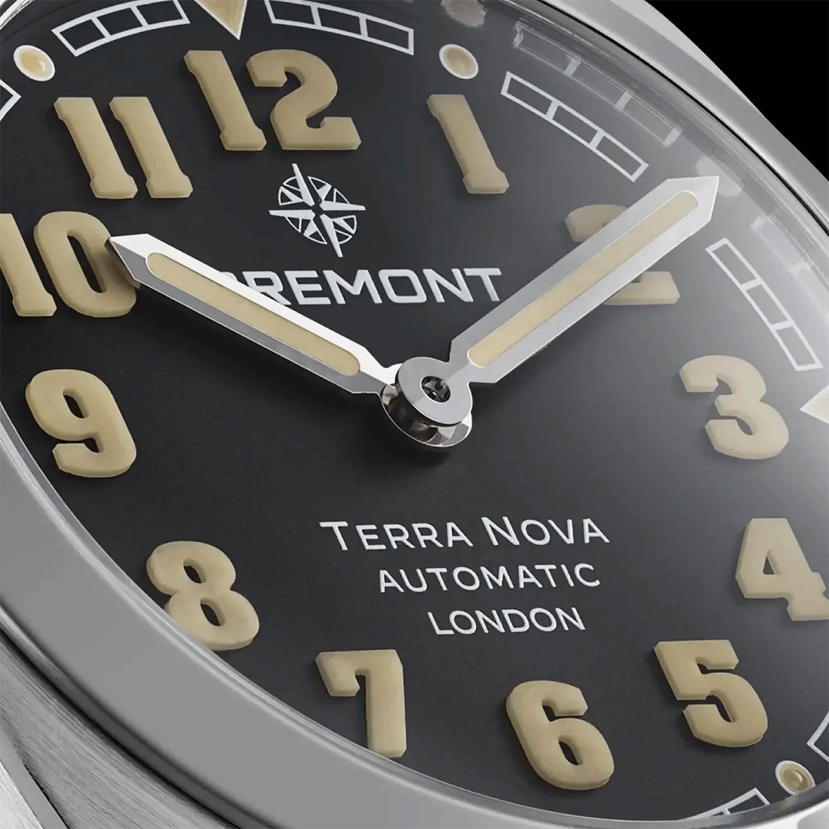 Bremont Terra Nova 38mm Black Dial Automatic Strap Watch - Berry's Jewellers