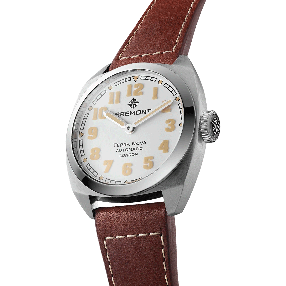 Bremont Terra Nova 38mm White Dial Automatic Strap Watch - Berry's Jewellers