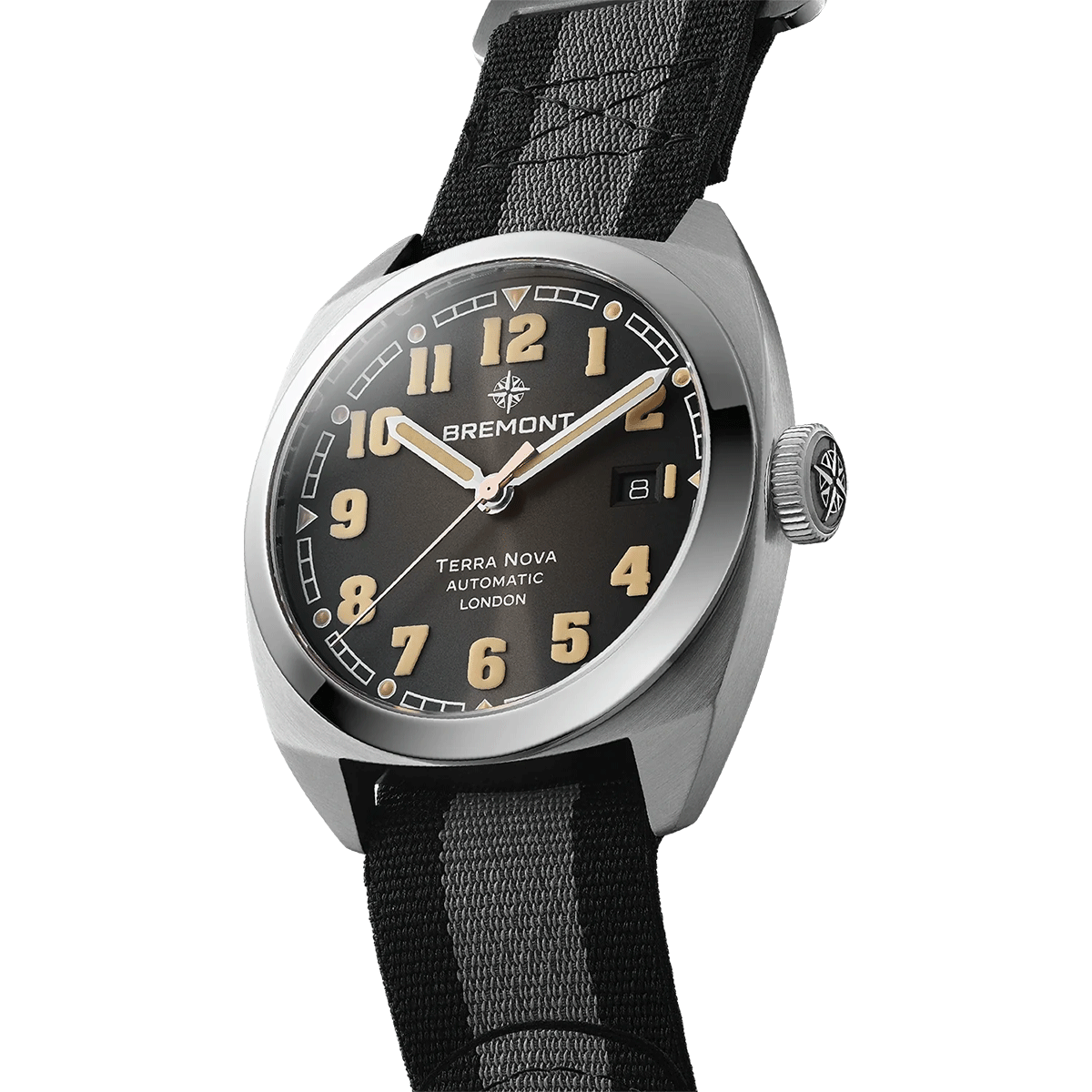 Bremont Terra Nova 40mm Black Dial Automatic Strap Watch - Berry's Jewellers