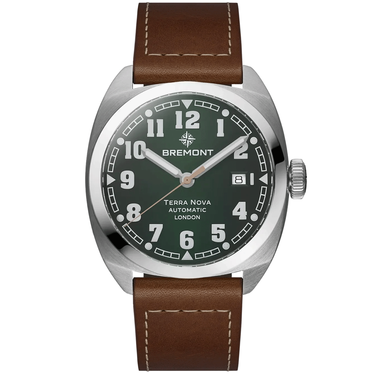 Bremont Terra Nova 40mm Green Dial Automatic Strap Watch - Berry's Jewellers