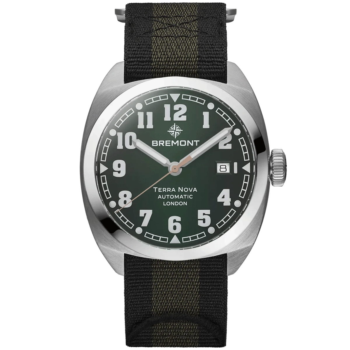 Terra Nova 40mm Green Dial Automatic Strap Watch