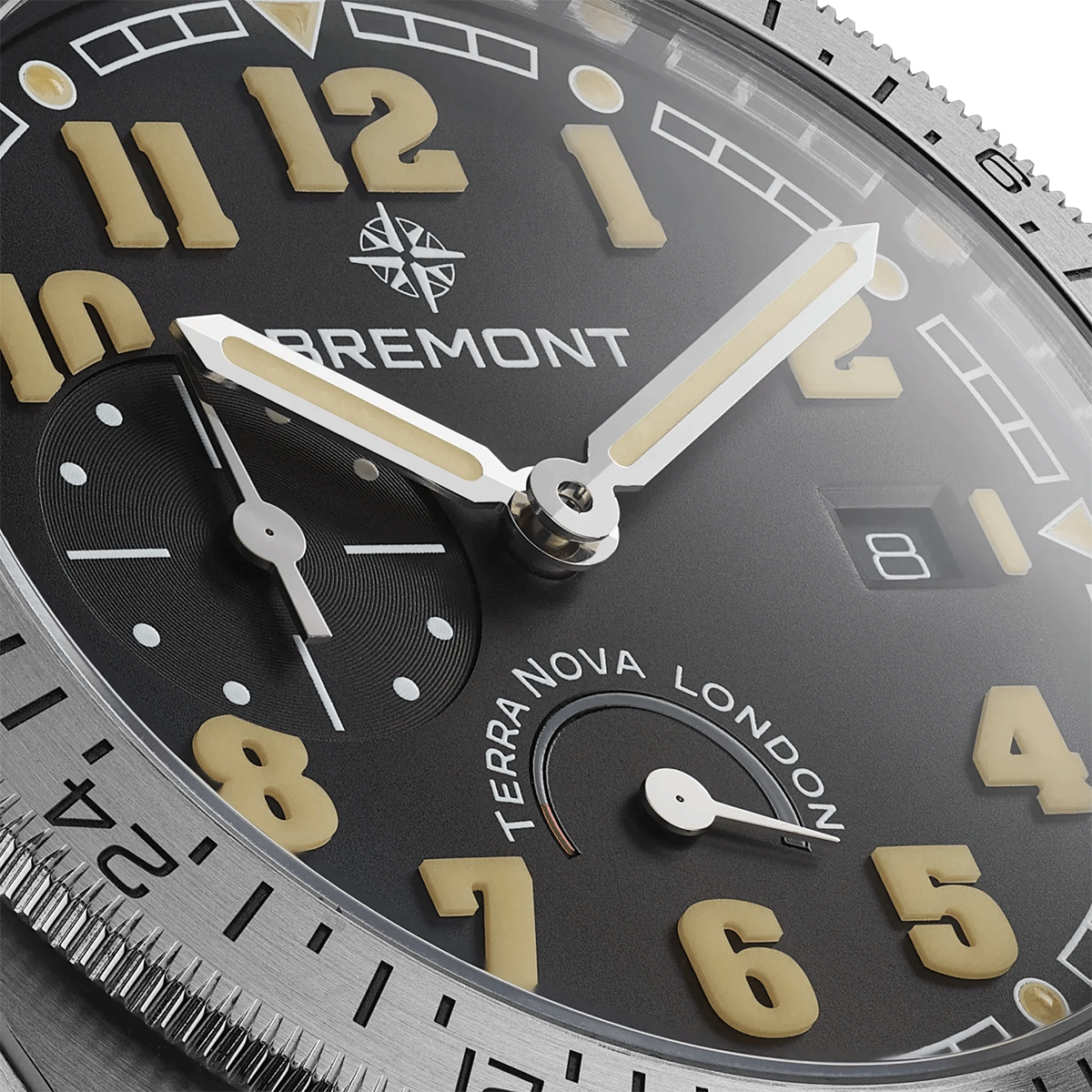 Bremont Terra Nova 40mm Turning Bezel Black Dial Automatic Bracelet Watch - Berry's Jewellers