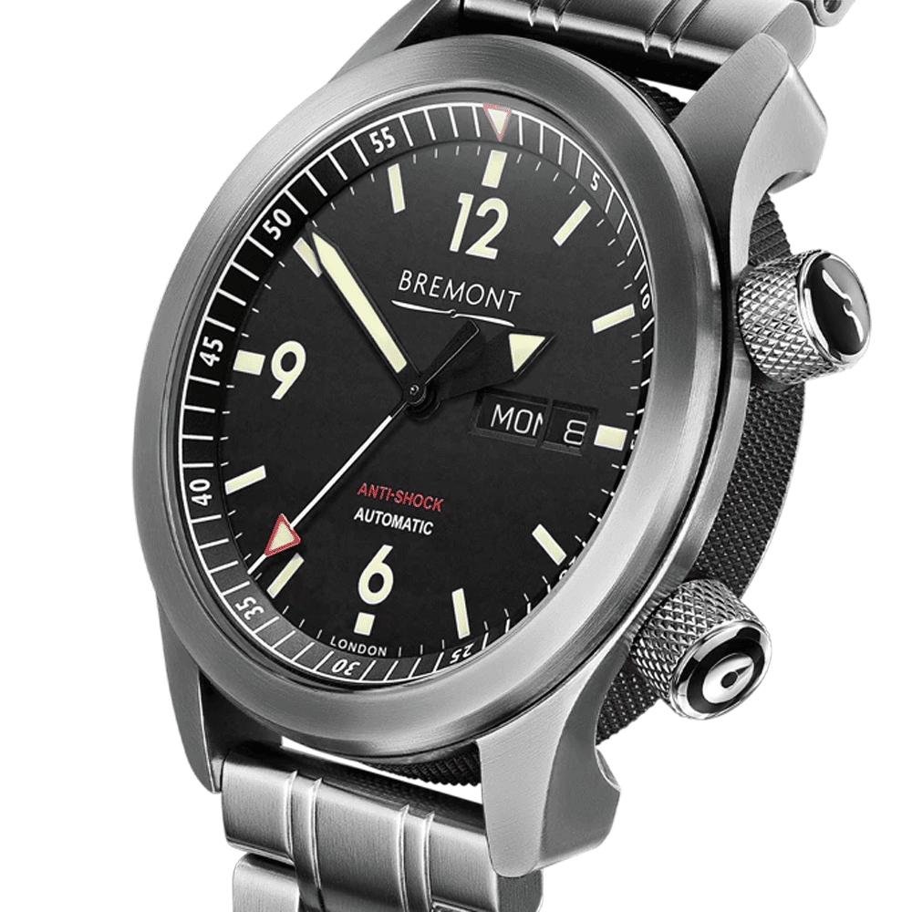 U-2 SS Steel 43mm Automatic Bracelet Watch