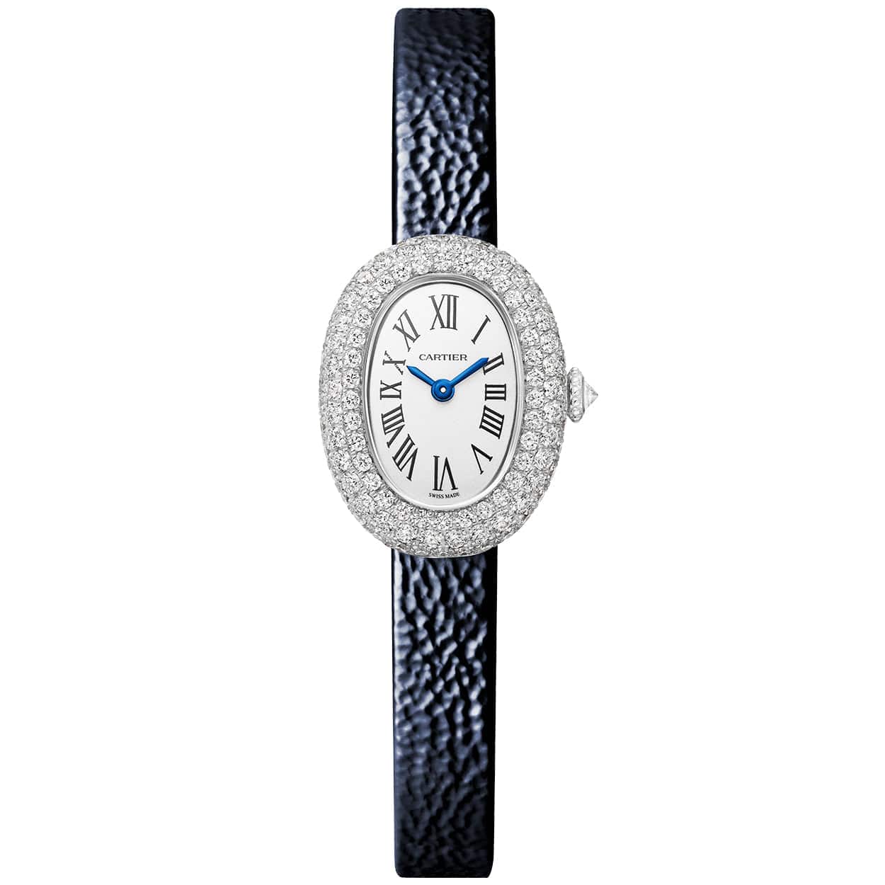 Cartier Baignoire Mini 18ct White Gold Diamond Set Strap Watch - Berry's Jewellers