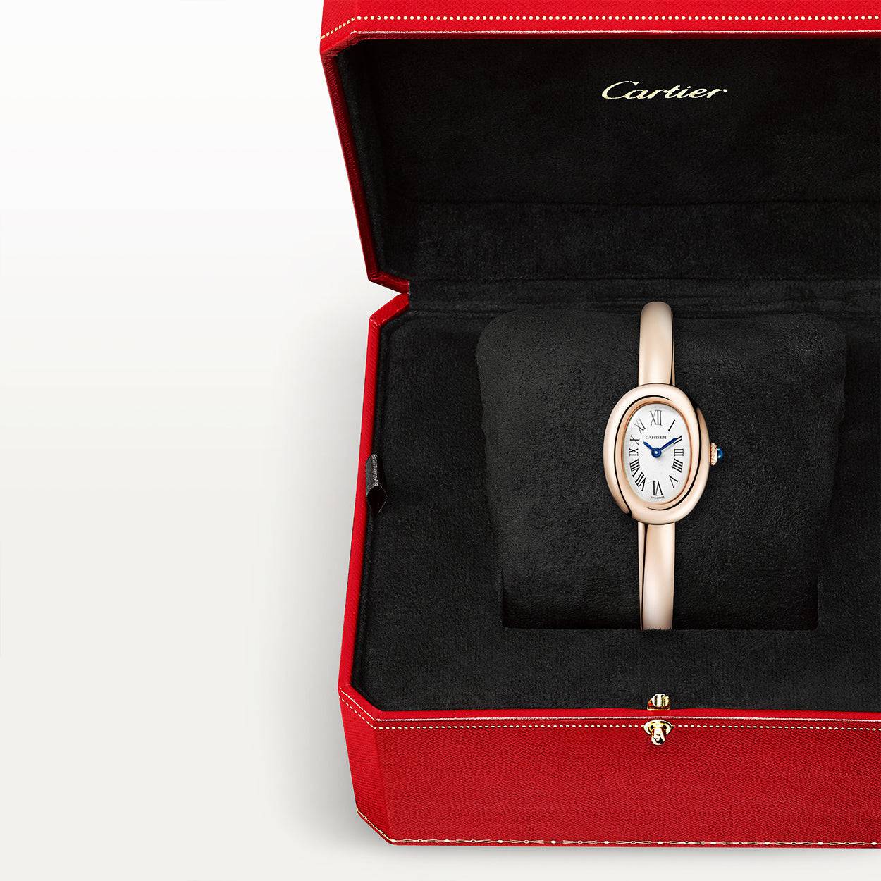 Cartier Baignoire Mini Size 15 18ct Rose Gold Ladies Bangle Watch - Berry's Jewellers