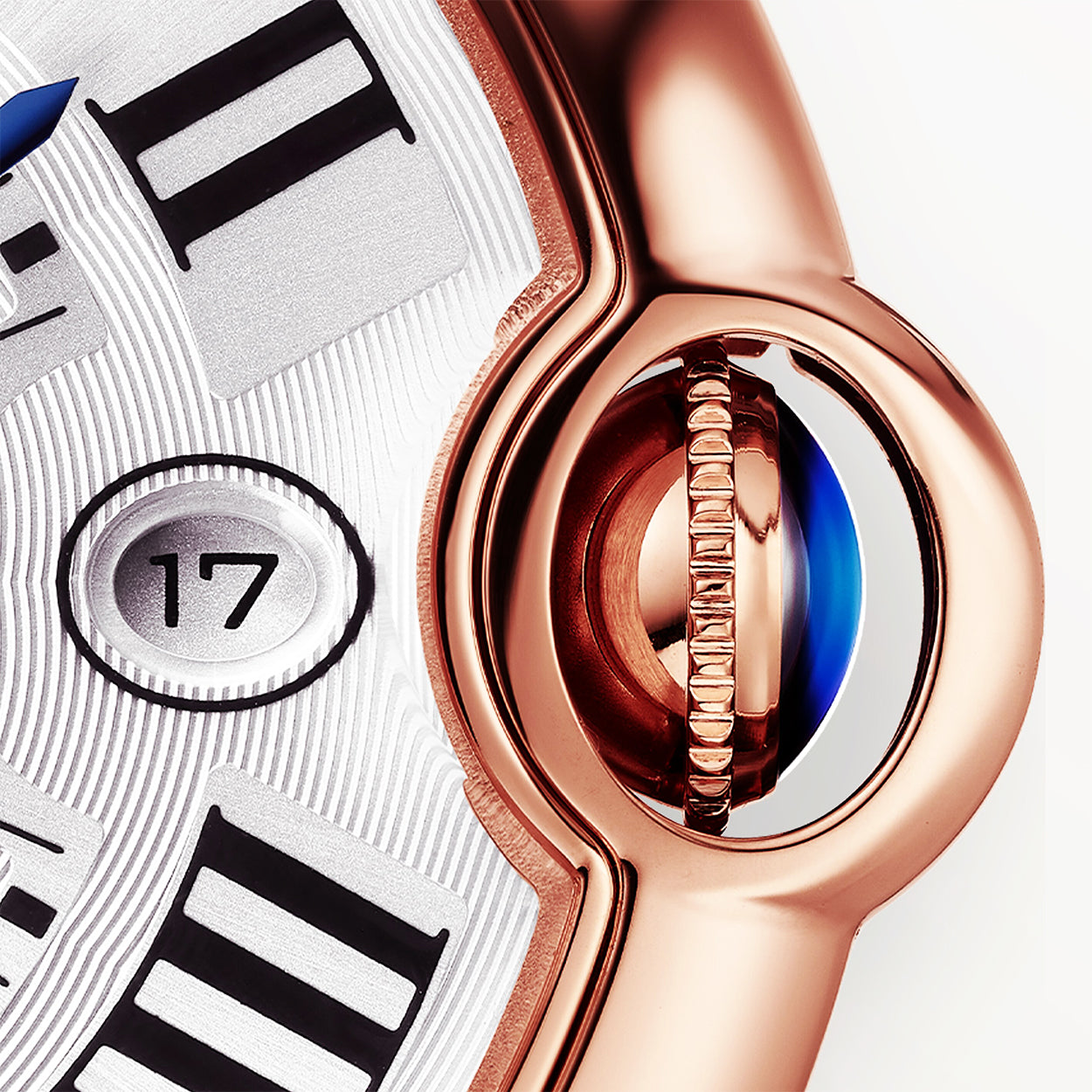 Cartier Ballon Bleu de Cartier 18ct Rose Gold 40mm Silver Dial Automatic Bracelet Watch - Berry's Jewellers