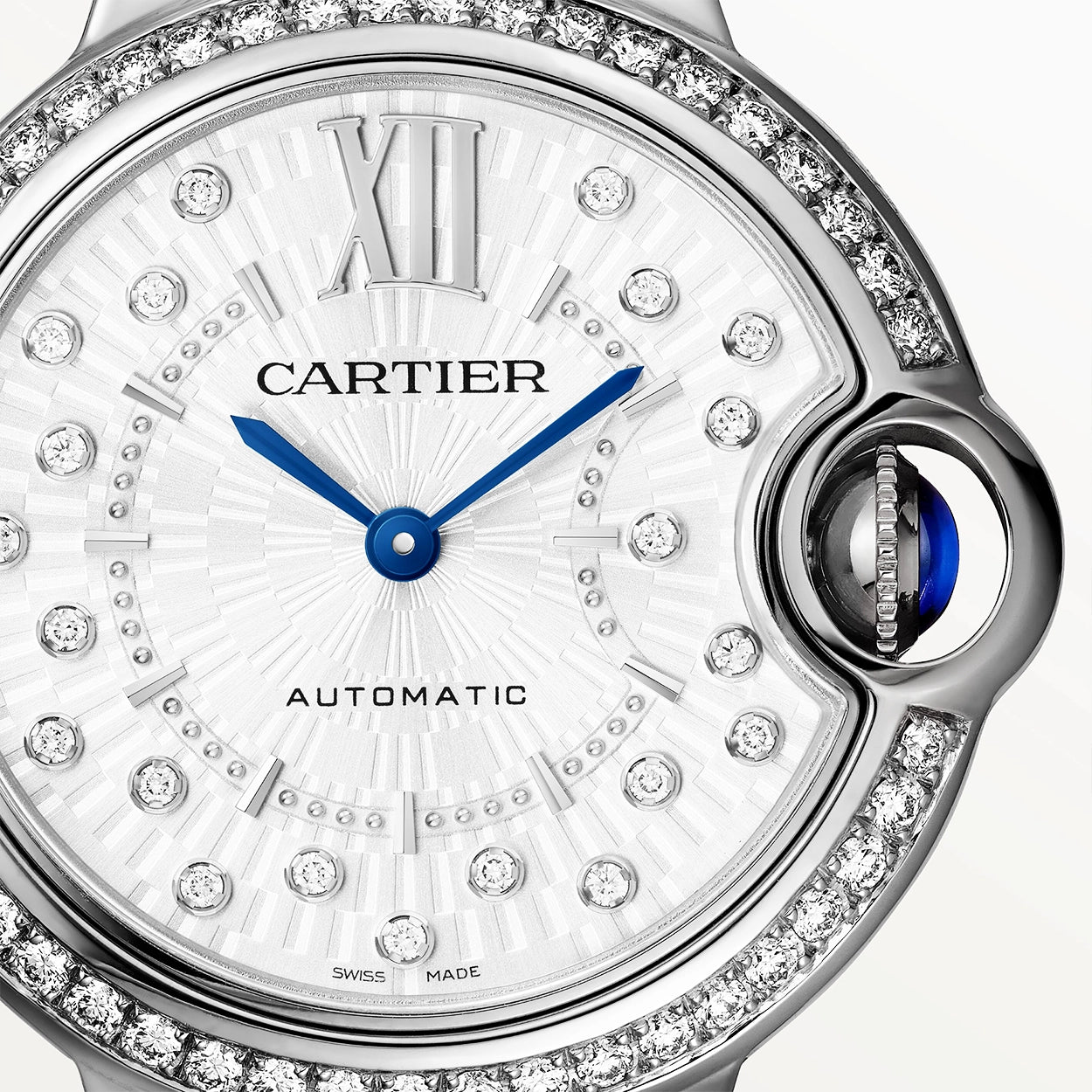 Ballon Bleu de Cartier 33mm Diamond Dial & Bezel Watch