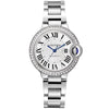 Cartier Ballon Bleu de Cartier 33mm Silver Dial Diamond Set Bezel Watch - Berry's Jewellers