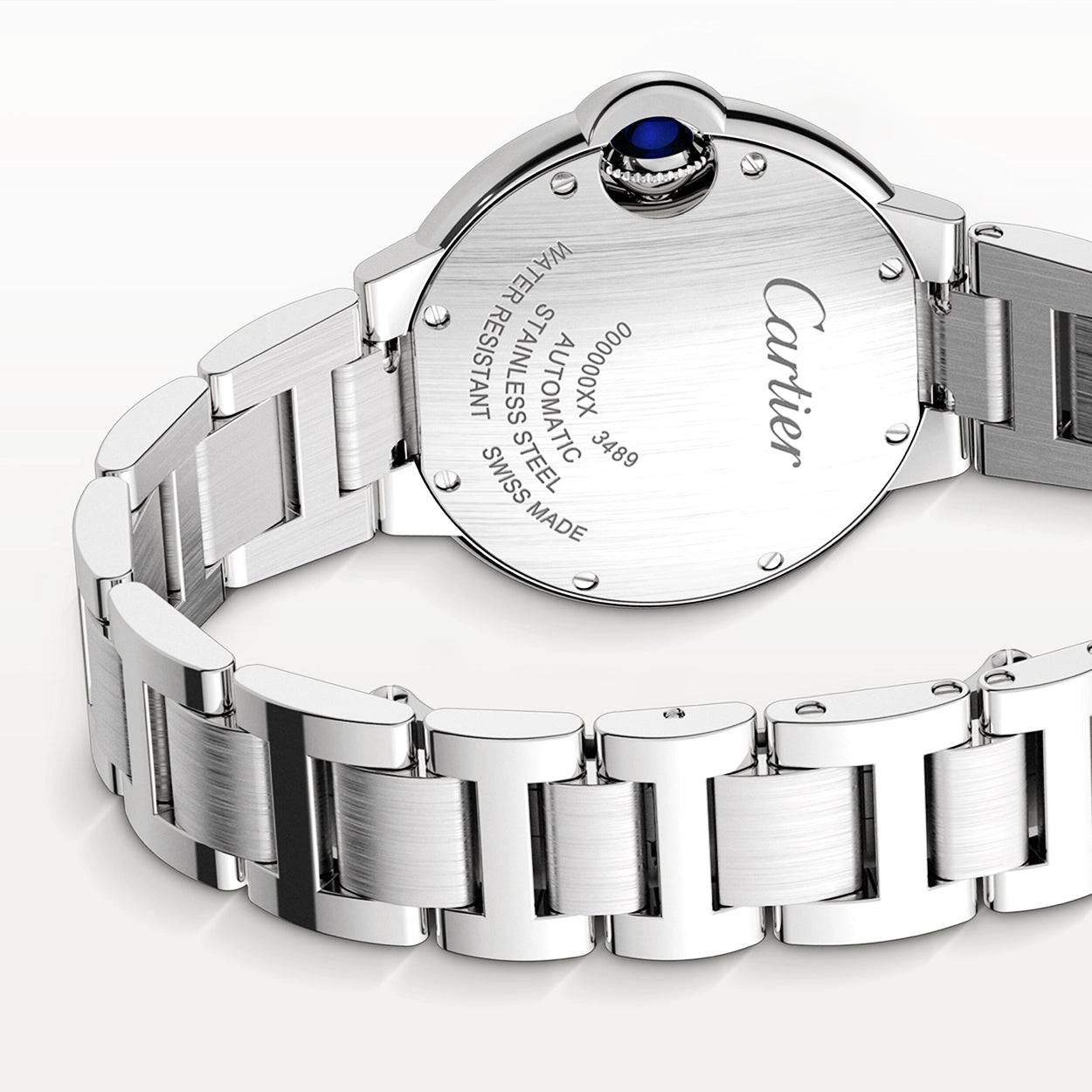 Cartier Ballon Bleu de Cartier 33mm Steel Diamond Set Watch - Berry's Jewellers