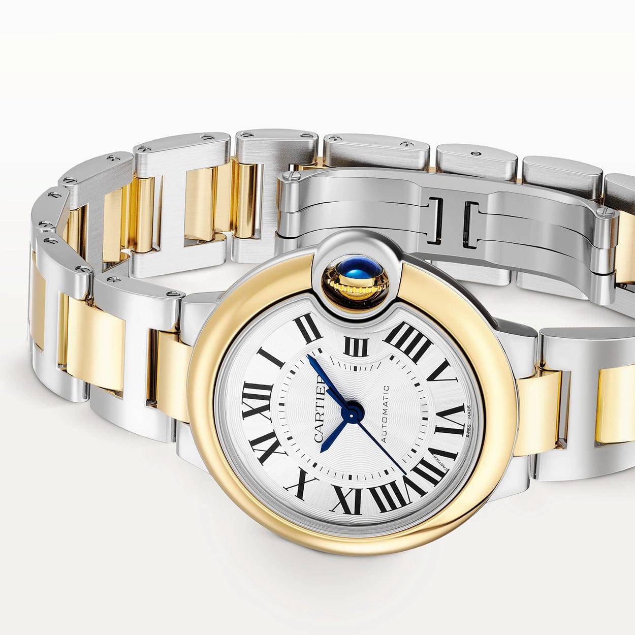 Cartier Ballon Bleu de Cartier 33mm Two-Tone Ladies Automatic Bracelet Watch - Berry's Jewellers