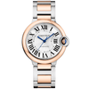 Cartier Ballon Bleu de Cartier 36mm 18ct Pink Gold and Steel Watch - Berry's Jewellers