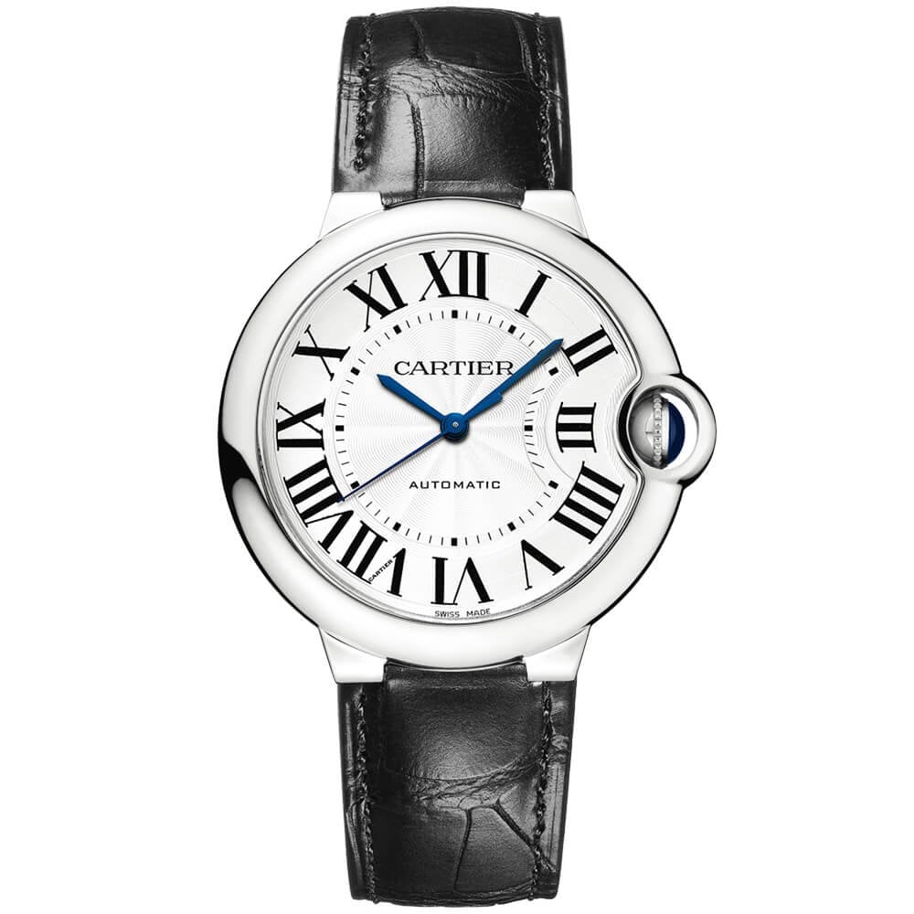 Cartier Ballon Bleu de Cartier 36mm Leather Strap Watch - Berry's Jewellers