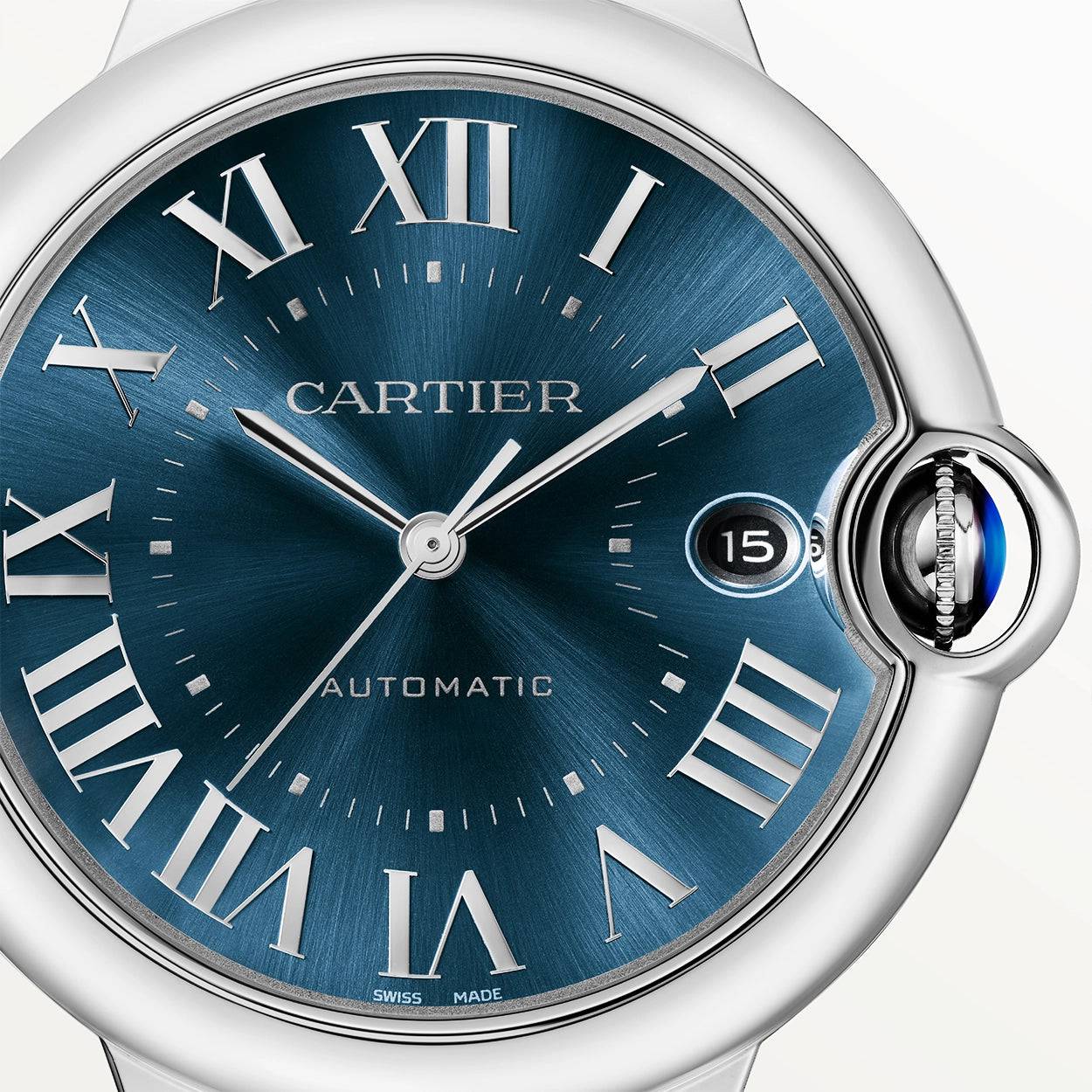 Cartier Ballon Bleu de Cartier 40mm Blue Sunray Dial Automatic Watch - Berry's Jewellers