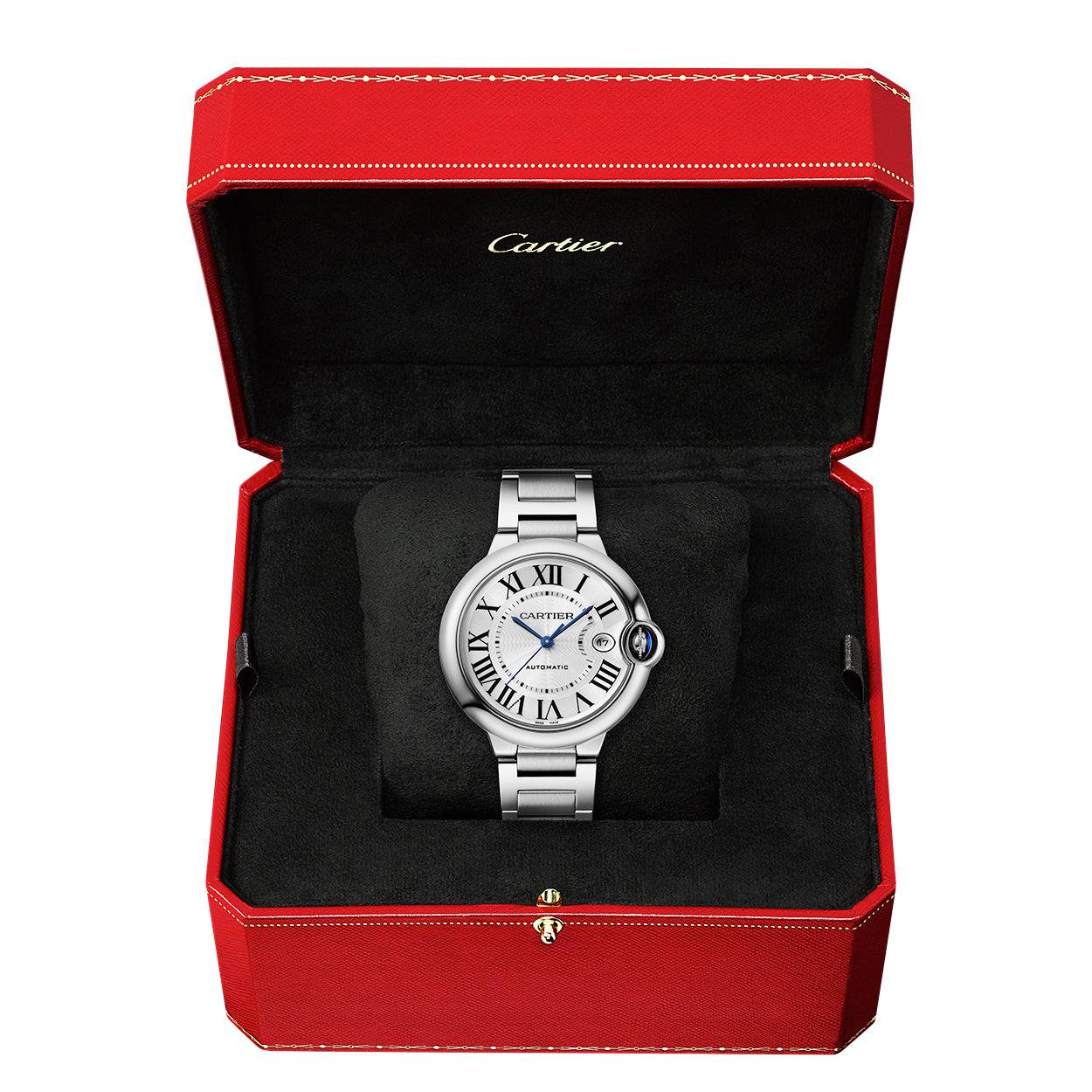 Cartier Ballon Bleu de Cartier 40mm Silver Dial Automatic Bracelet Watch - Berry's Jewellers