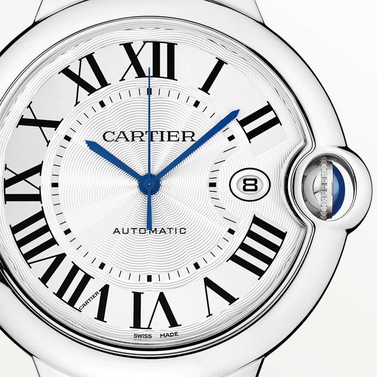 Cartier Ballon Bleu de Cartier 42mm Silver Dial Men's Automatic Bracelet Watch - Berry's Jewellers