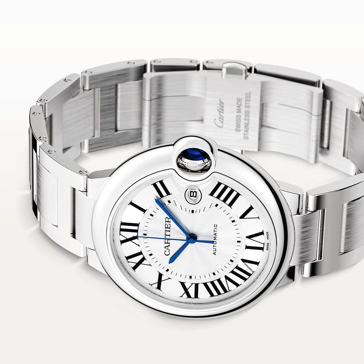 Cartier Ballon Bleu de Cartier 42mm Silver Dial Men's Automatic Bracelet Watch - Berry's Jewellers