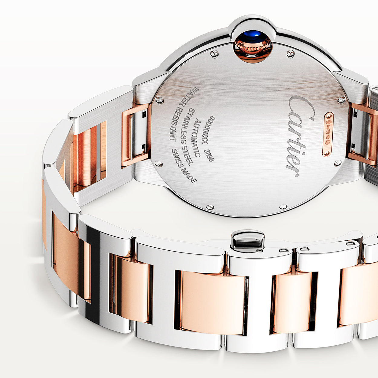 Cartier Ballon Bleu de Cartier 42mm Two-Tone Silver Dial Men's Automatic Bracelet Watch - Berry's Jewellers