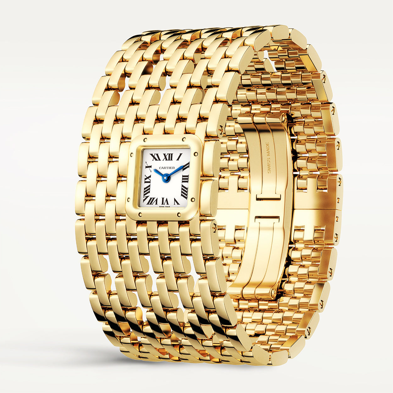 Cartier Panthère de Cartier 18ct Yellow Gold Cuff Bangle Watch - Berry's Jewellers