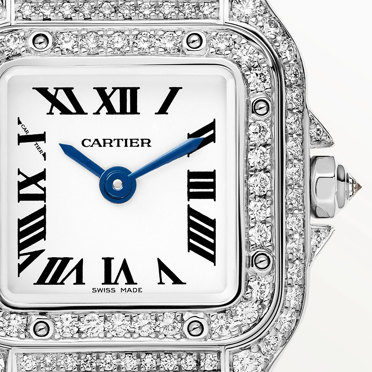 Cartier Panthère de Cartier Mini 18ct White Gold Diamond Set Watch - Berry's Jewellers