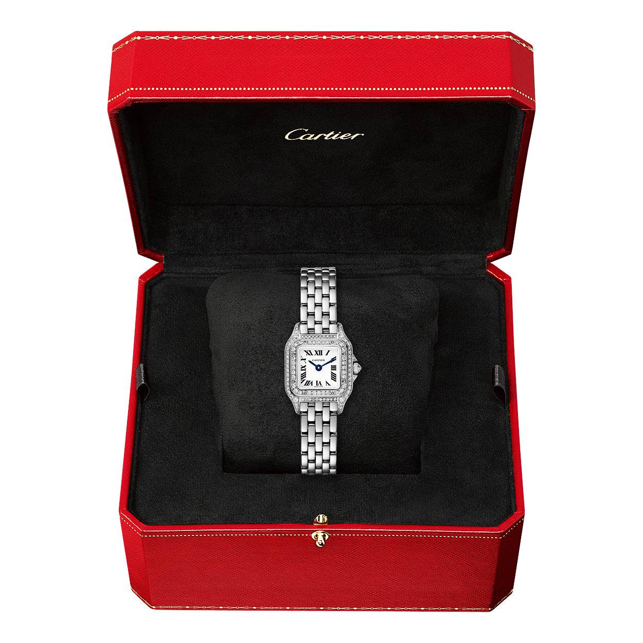 Cartier Panthère de Cartier Mini 18ct White Gold Diamond Set Watch - Berry's Jewellers