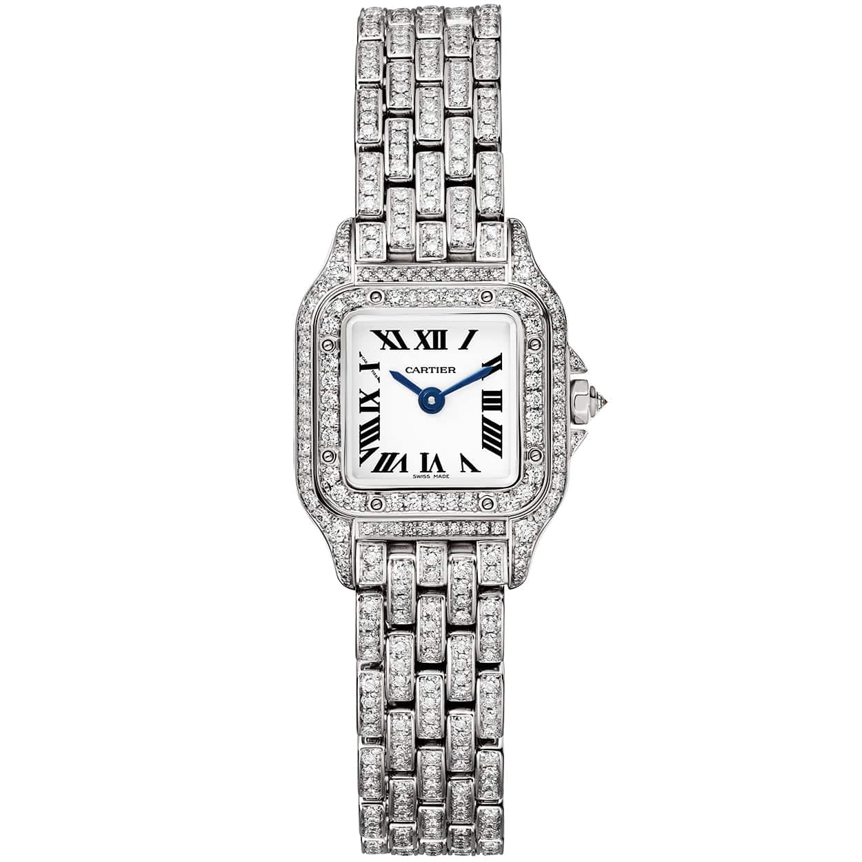 Cartier Panthère de Cartier Mini 18ct White Gold Full Diamond Set Watch - Berry's Jewellers