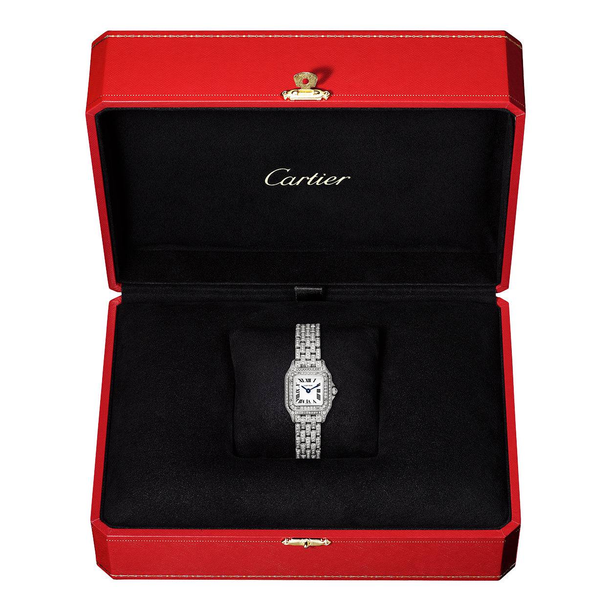 Cartier Panthère de Cartier Mini 18ct White Gold Full Diamond Set Watch - Berry's Jewellers